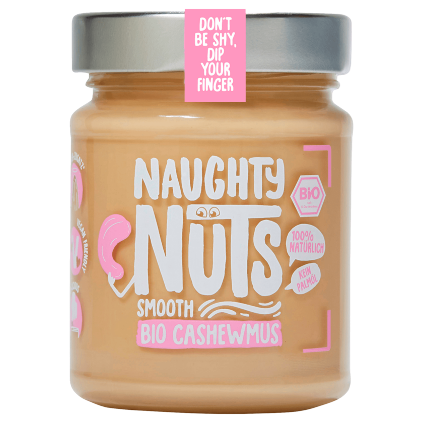 Naughty Nuts Bio Cashewmus Smooth 250g